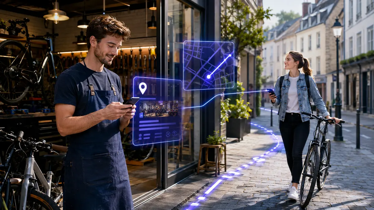 Commerce local trouvé grâce à son profil Google